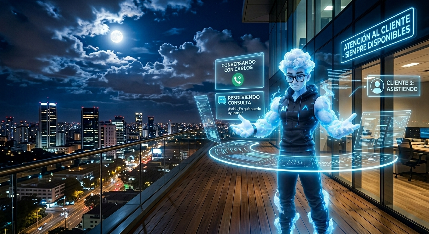 Cómo la inteligencia artificial puede atender clientes las 24 hs
